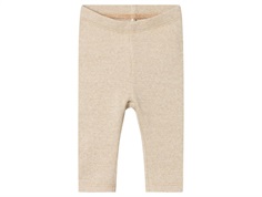 Name It leggings glided beige with glitter